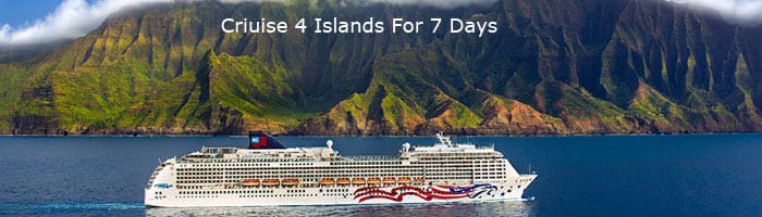 A large cruise ship sailing in the ocean.