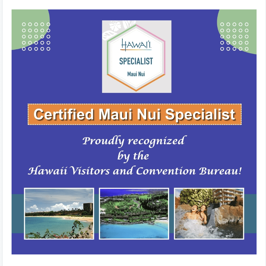 Certified Maui Destination Specialist